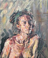 Ruth. Oil paint on canvas, painted 2018, 30cm x 25cm, £750.