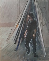 Luke. Oil paint on canvas, 60cm x 75cm.